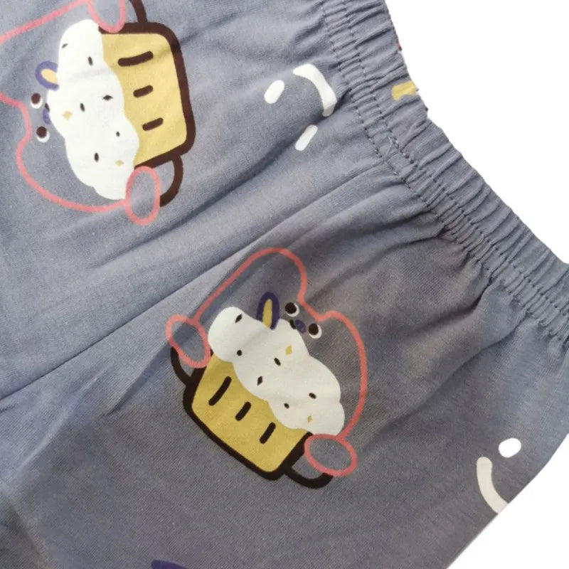Childrens Cotton Pajamas Set