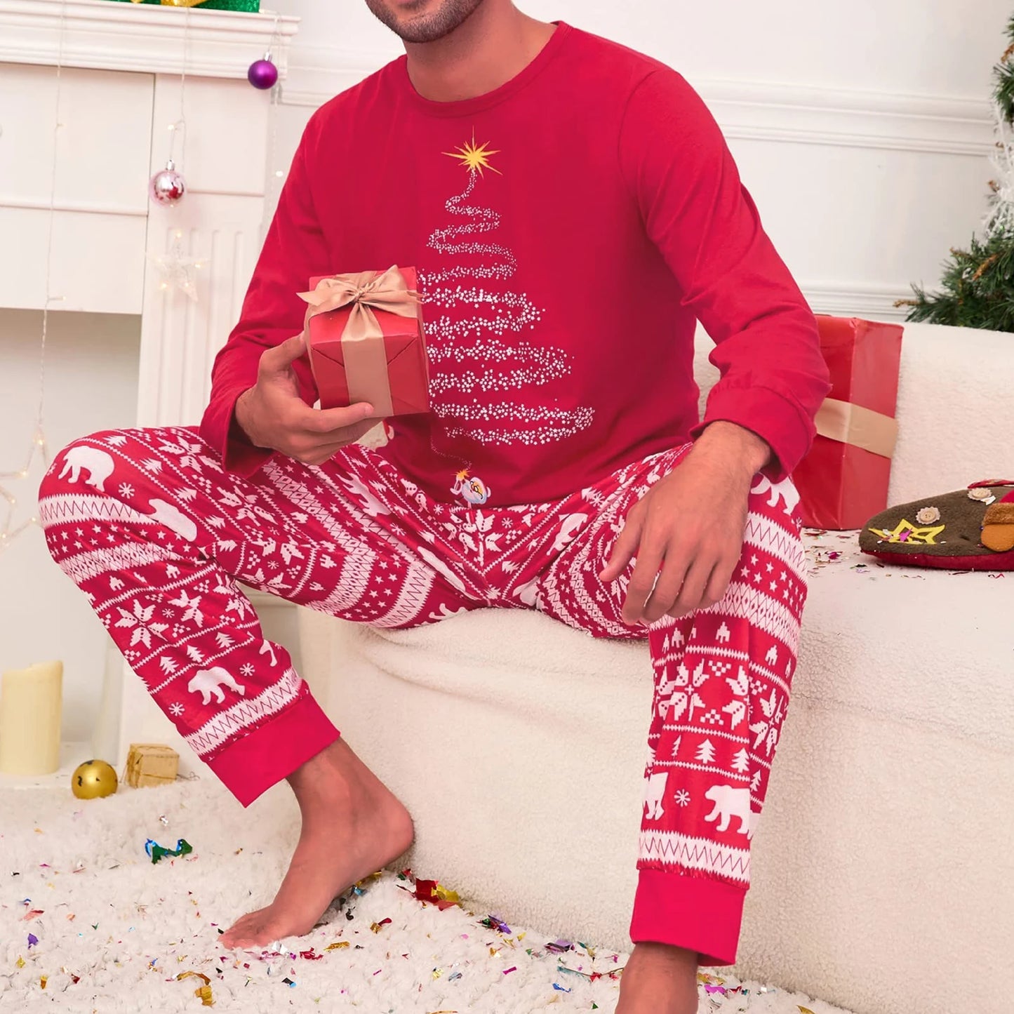 Matchande kläder för familjen jul