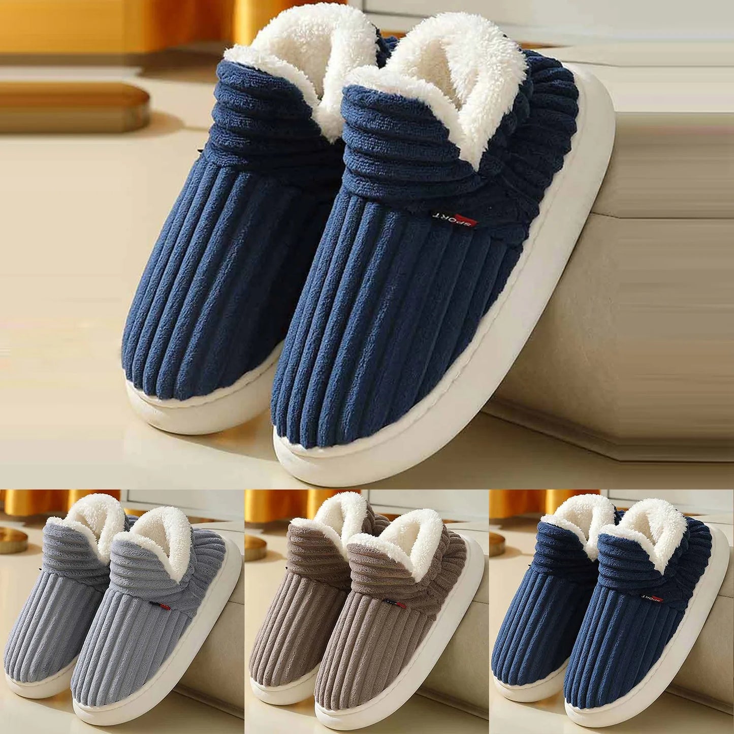 Winter Plush Indoor Slippers