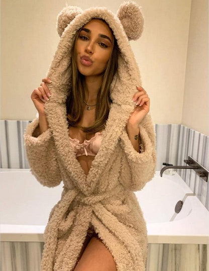 Womens Plush Robe