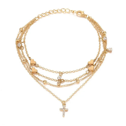 SET Anklet BRACELETS 4 PCS