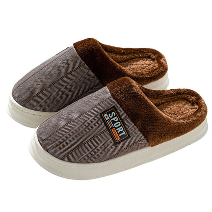 Cotton Slippers Men Fashion Warm Soft