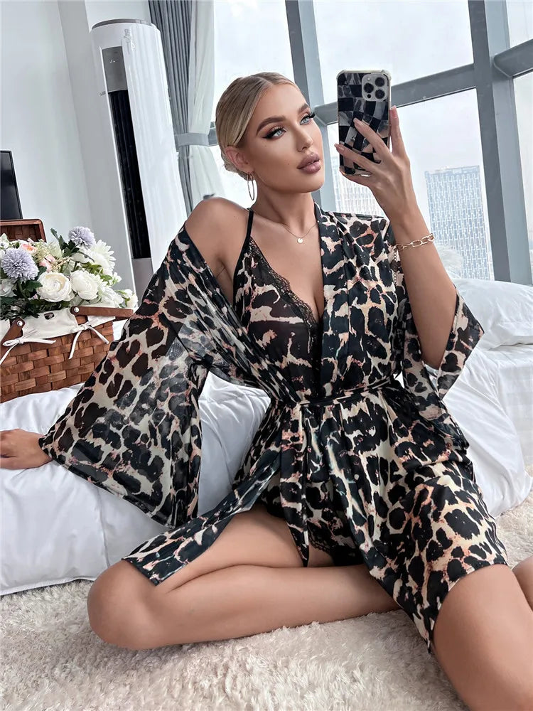 Pyjamasset Leopard