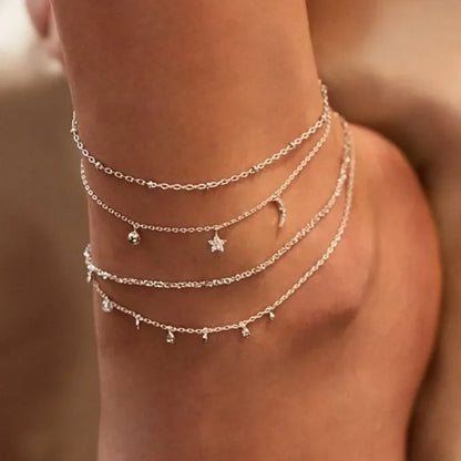 SET Anklet BRACELETS 4 PCS