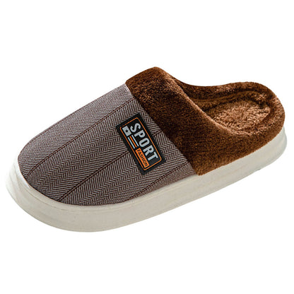 Cotton Slippers Men Fashion Warm Soft