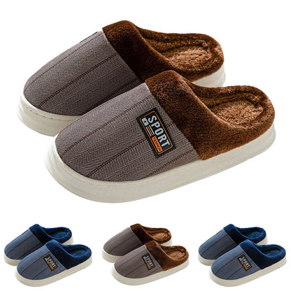 Cotton Slippers Men Fashion Warm Soft