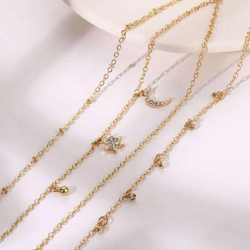 SET Anklet BRACELETS 4 PCS