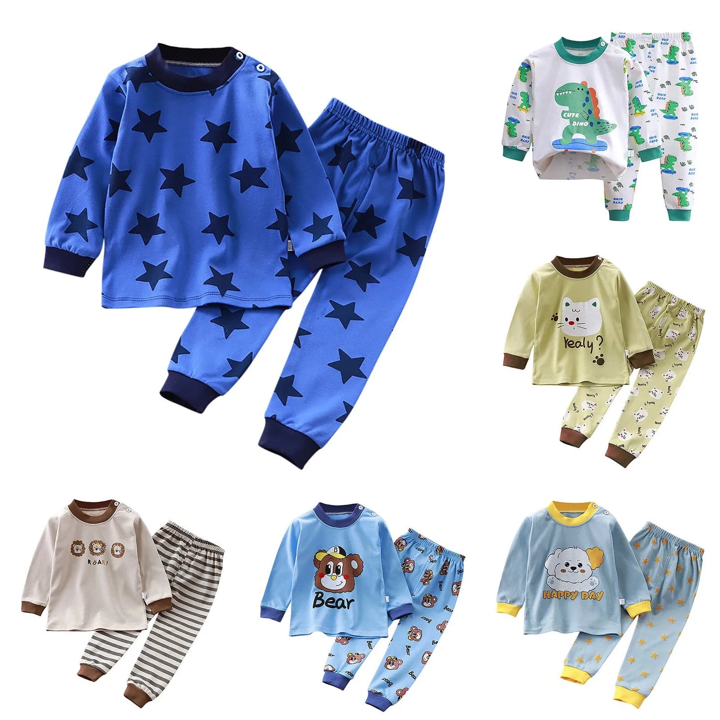 Pajamas Sets Cotton 2 Piece