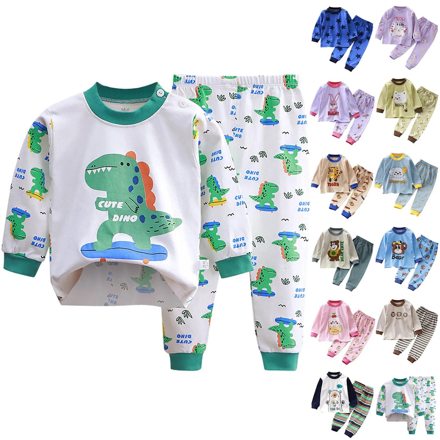 Pajamas Sets Cotton 2 Piece