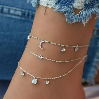 SET Anklet BRACELETS 4 PCS