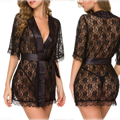 Lingerie Women Lace Robe